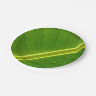 Banana Leaf Macro Paper Plate