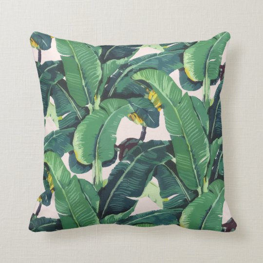 leaf print cushions