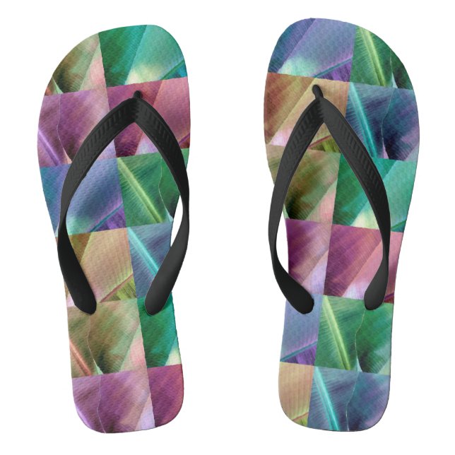 Banana Leaf Quilt Thongs (Footbed)