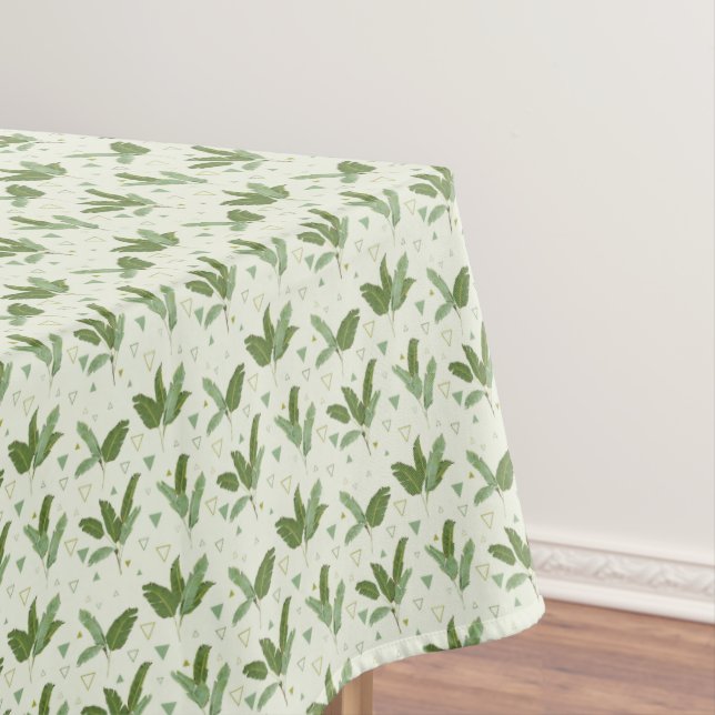 Banana Leaf With Triangles 2 Tablecloth (In Situ)