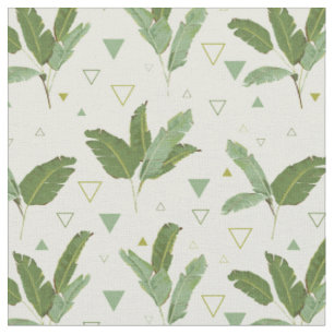 Banana Leaf With Triangles Fabric