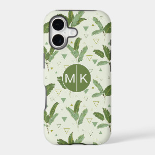 Banana Leaf With Triangles Monogram
