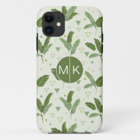 Banana Leaf With Triangles | Monogram