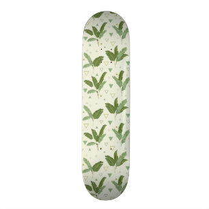 Banana Leaf With Triangles Skateboard