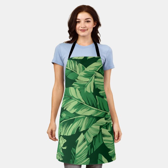 Banana Leaves 2 Apron (Worn)