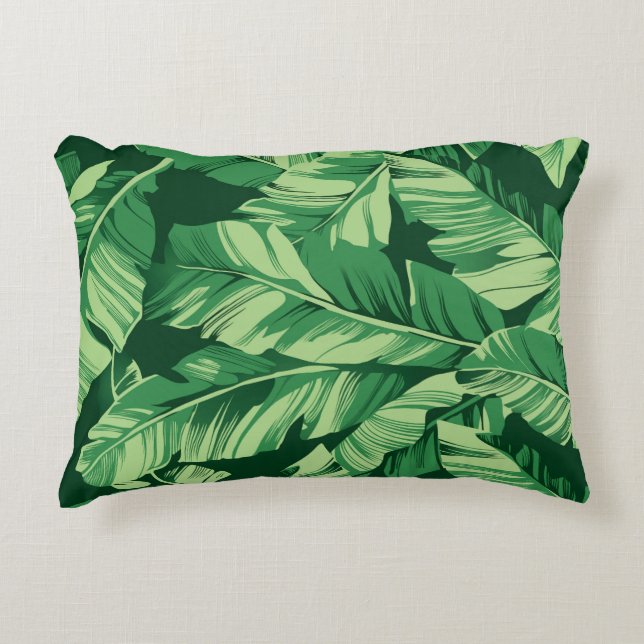 Banana Leaves 2 Decorative Cushion (Front)