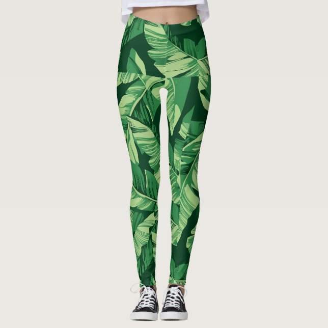 Banana Leaves 2 Leggings (Front)