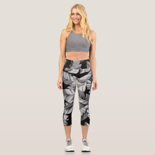 Banana Leaves 3 Capri Leggings