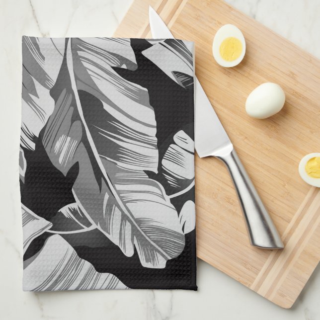 Banana Leaves 3 Tea Towel (Quarter Fold)