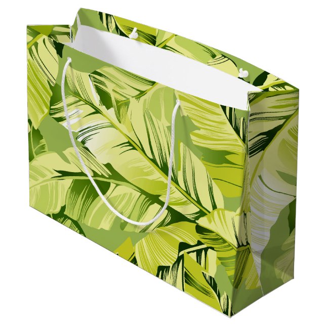 Banana Leaves 5 Large Gift Bag (Back Angled)