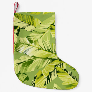 Banana Leaves 5 Small Christmas Stocking