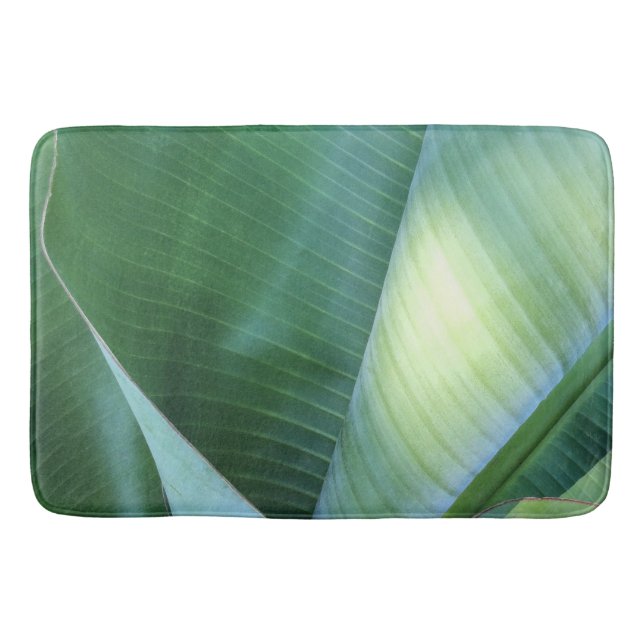 Banana Leaves Abstract 37 Bath Mat (Front)