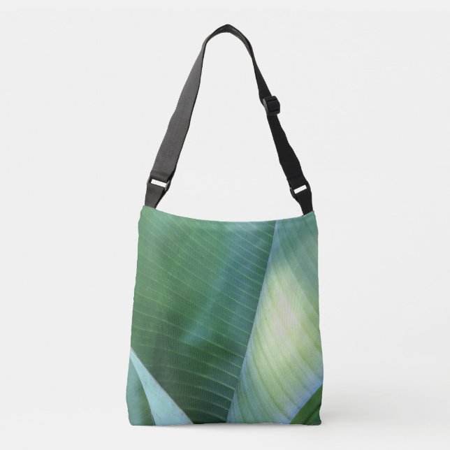 Banana Leaves Abstract 37 Crossbody Bag (Front)