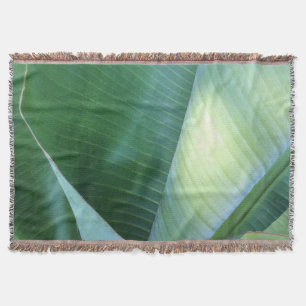 Banana Leaves Abstract 37 Throw Blanket