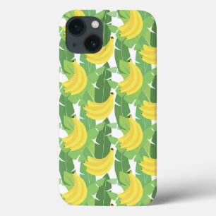 Banana Leaves And Fruit Pattern iPhone 13 Case