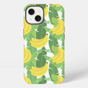 Banana Leaves And Fruit Pattern iPhone Case