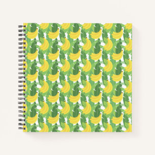 Banana Leaves And Fruit Pattern Notebook