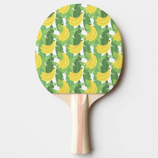 Banana Leaves And Fruit Pattern Ping Pong Paddle (Front)