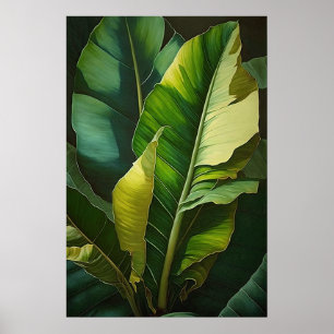 Banana Leaves Art Print Poster