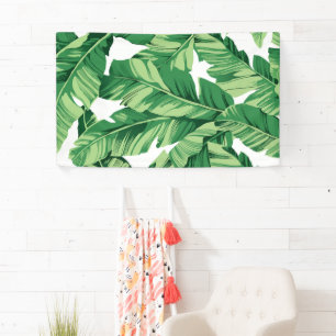 Banana leaves banner