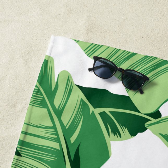 Banana leaves beach towel (In Situ)