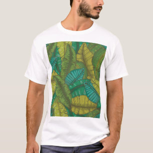 Banana Leaves: Botanic Vintage Hand-Drawn T-Shirt