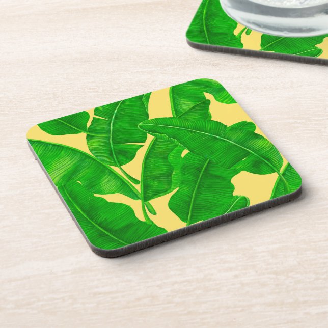 Banana leaves coaster (Left Side)