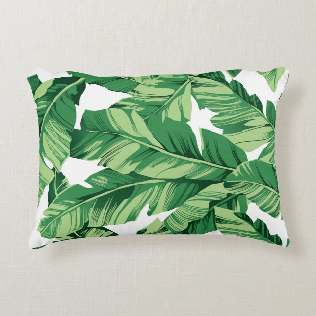 Banana leaves decorative cushion (Front)