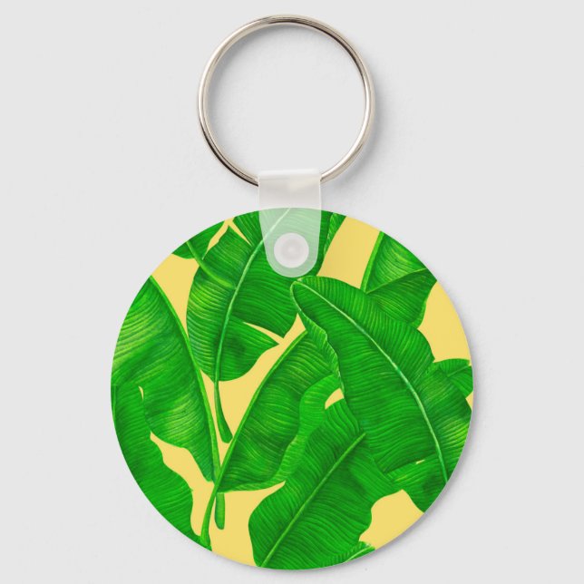 Banana leaves key ring (Front)