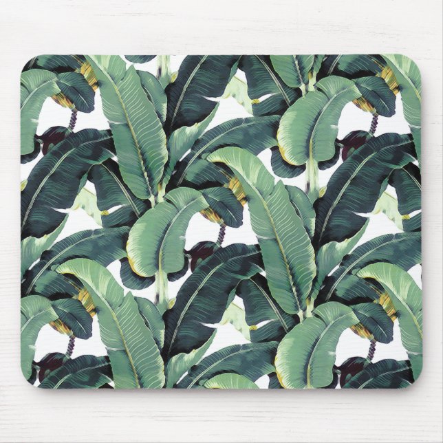 Banana Leaves Palm Tropical Mousepad (Front)