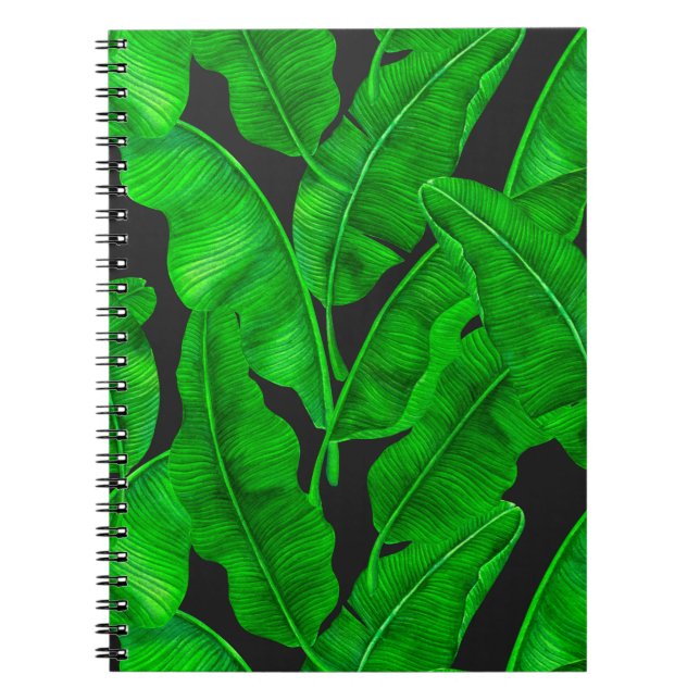 Banana leaves pattern notebook (Front)