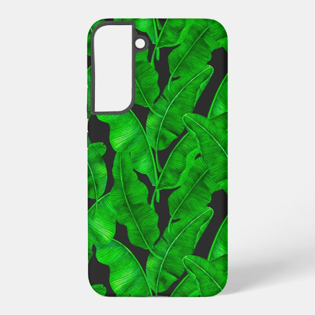 Banana leaves pattern samsung galaxy s22+ case (Back)