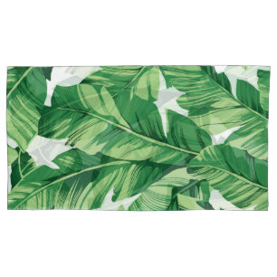 Banana leaves pillowcase