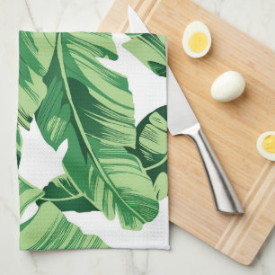 Banana leaves tea towel