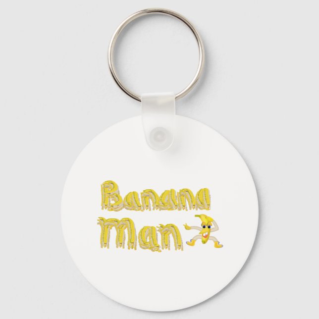 Banana Man button Key Ring (Front)