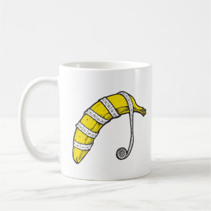 🍌 banana measurment, pop-art coffee mug