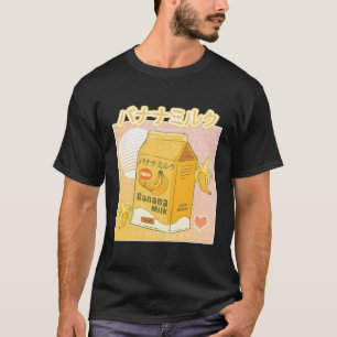 Banana Milk Aesthetic Milk Japanese As Kawaii T-Shirt