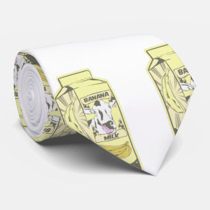 Banana Milk Cute Cow Tie