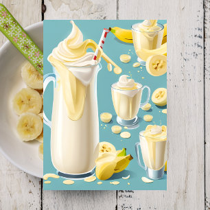 Banana Milkshake, Postcrossing Postcard