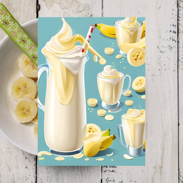 Banana Milkshake, Postcrossing Postcard (Creator Uploaded)