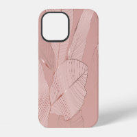 Banana, palm leaves: shiny copper.