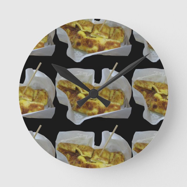 Banana Pancake [Roti Kluai Khai] Round Clock (Front)