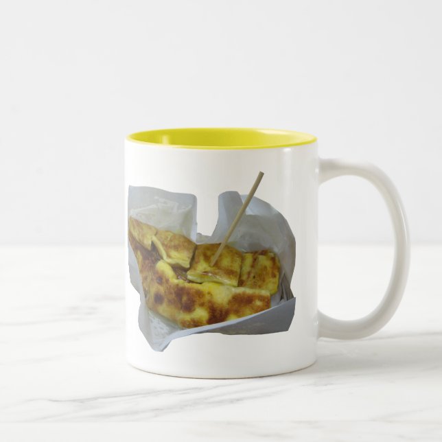 Banana Pancake Roti ... Thai Street Food Two-Tone Coffee Mug (Right)
