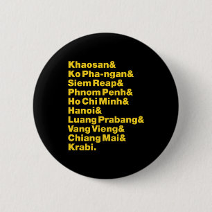 Banana Pancake Trail / Circuit 6 Cm Round Badge