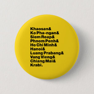 Banana Pancake Trail / Circuit 6 Cm Round Badge