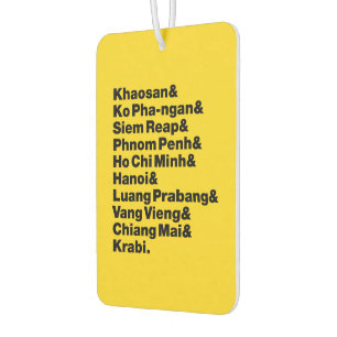 Banana Pancake Trail / Circuit Car Air Freshener