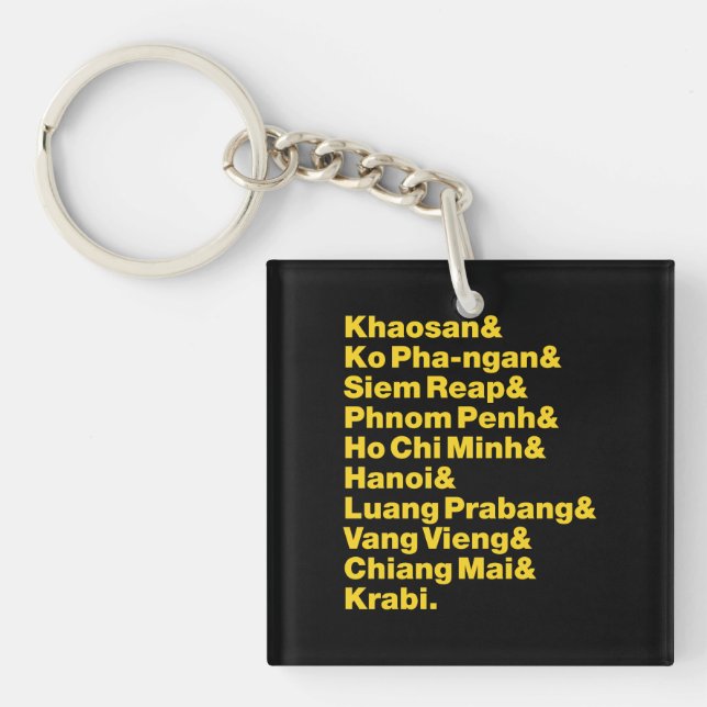 Banana Pancake Trail / Circuit Key Ring (Front)