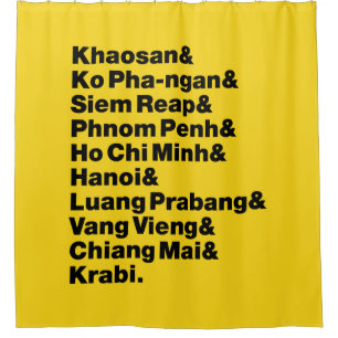 Banana Pancake Trail / Circuit Shower Curtain
