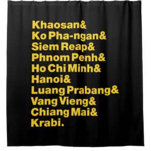 Banana Pancake Trail / Circuit Shower Curtain
