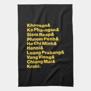 Banana Pancake Trail / Circuit Tea Towel